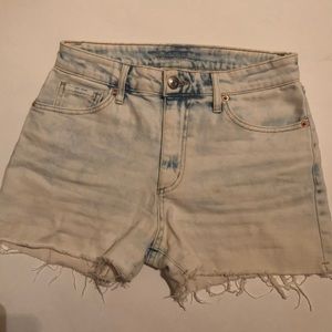 Marble denim shorts size 4 juniors